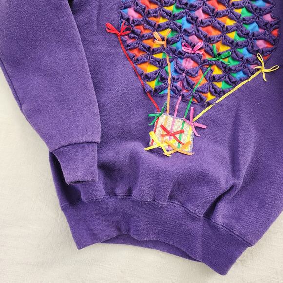 Vintage Hot Air Balloon Crewneck kids 6/7 - Picture 2 of 6